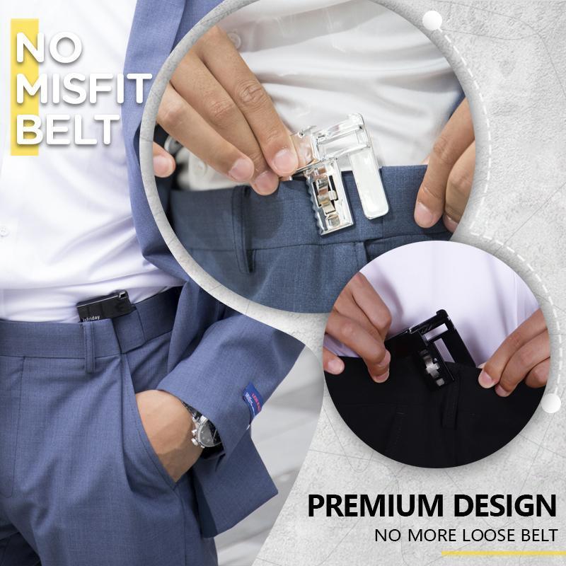 Hebilla de clip multiusos para cinturón, clip para ajustar la cintura del pantalón, clip retráctil unisex para estirar la cintura.