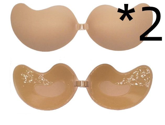 Sujetador Push Up Invisible Sujetador Sin Espalda Sin Tirantes Bralette Sin Costuras con Cierre Delantero Ropa Interior