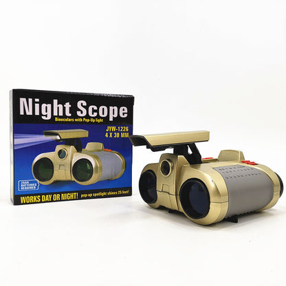 Télescope pour enfants avec jumelles lumineuses pour l'aventure en plein air, jouets de camp d'été