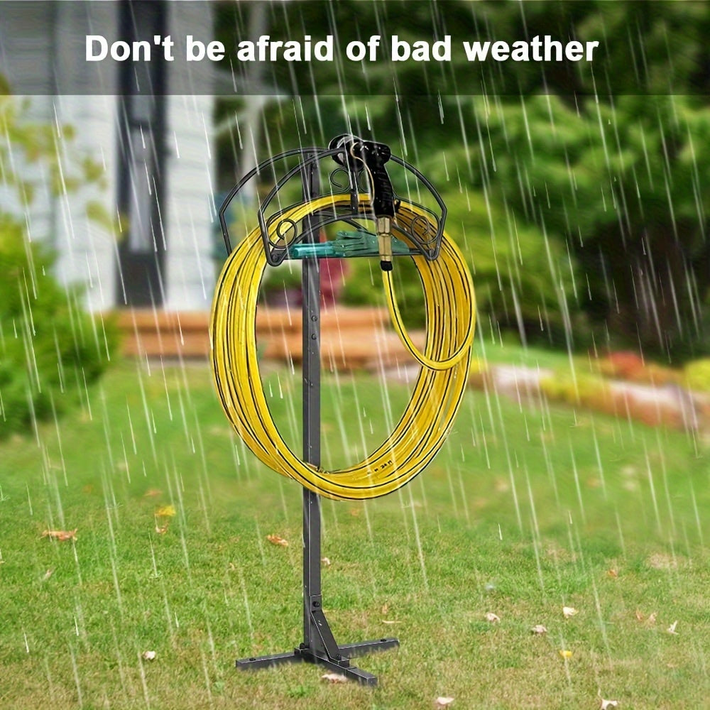 Freestanding Garden Hose Holder Rack-2