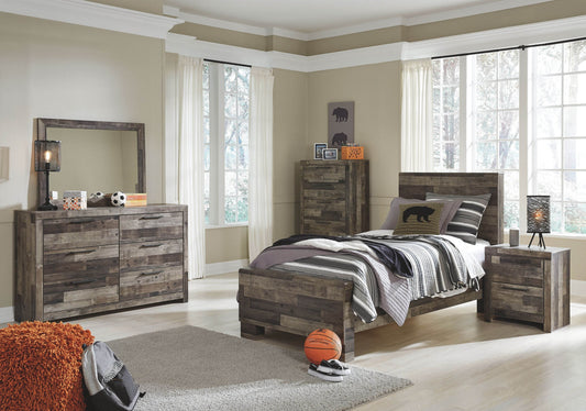 Multi-Gray 6 Pc Youth Panel Bedroom Set-0