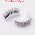 Cils en Vison 3D Réutilisables, Cils Naturels Faux Auto-adhésifs, Maquillage sans Colle, Extension de Cils en Soie