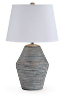 Lawrock - Terracotta Table Lamp - Antique Blue-0