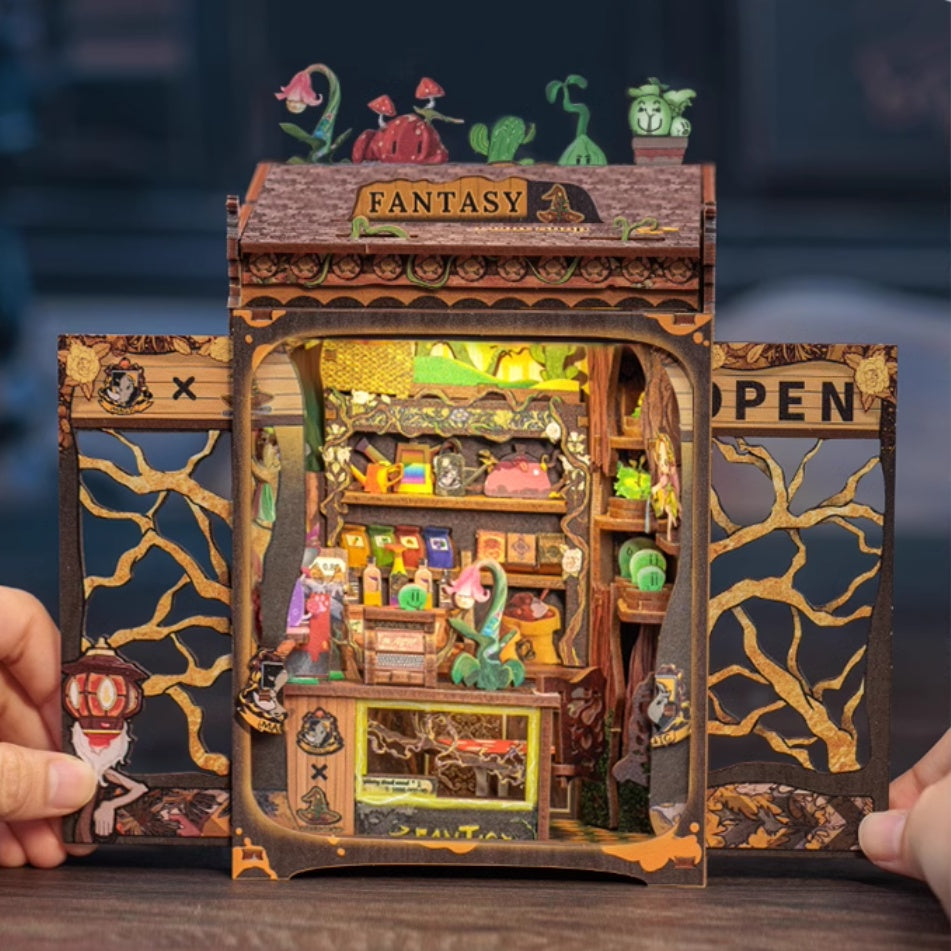 Miniature maison de bricolage faite à la main en bois, modèle à assembler