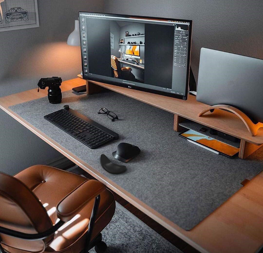Alfombrillas de ratón ergonómicas con reposamuñecas de gel de silicona antideslizante, alfombrilla de soporte aerodinámica para ratón de ordenador para oficina, juegos y accesorios de PC