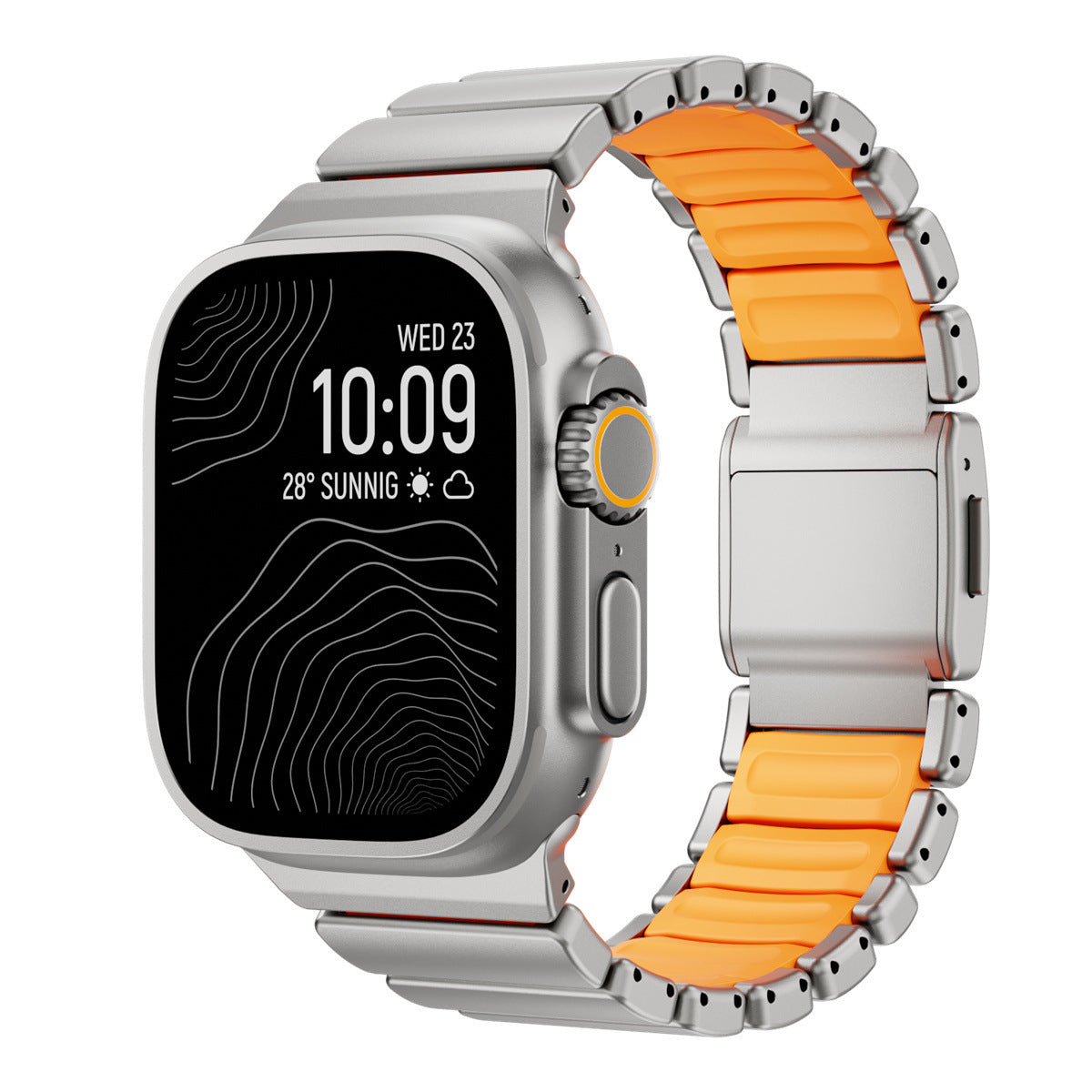 Bracelet de montre magnétique en titane