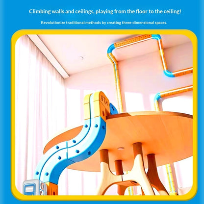 Jouet de construction de piste de lévitation magnétique électrique pour enfants