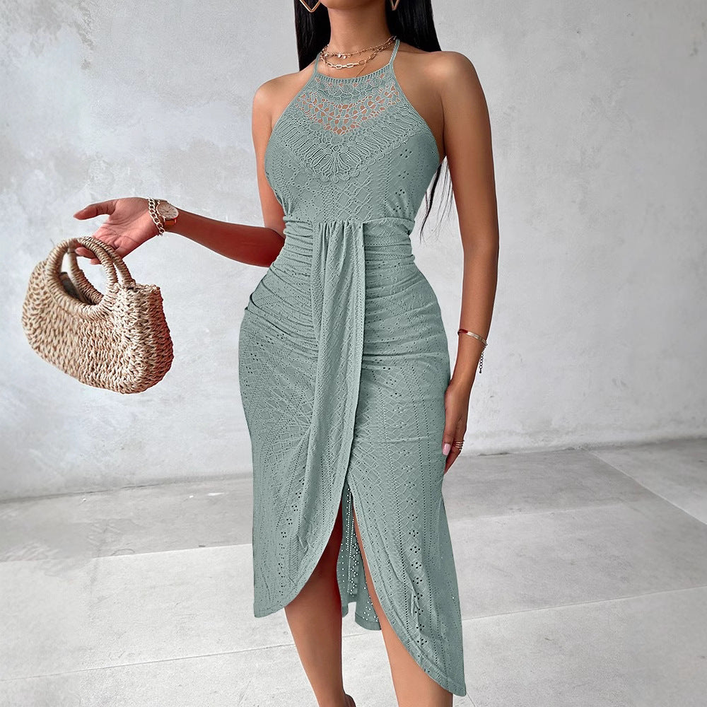 Jupe asymétrique sans manches dos nu style hip hop urbain hipster