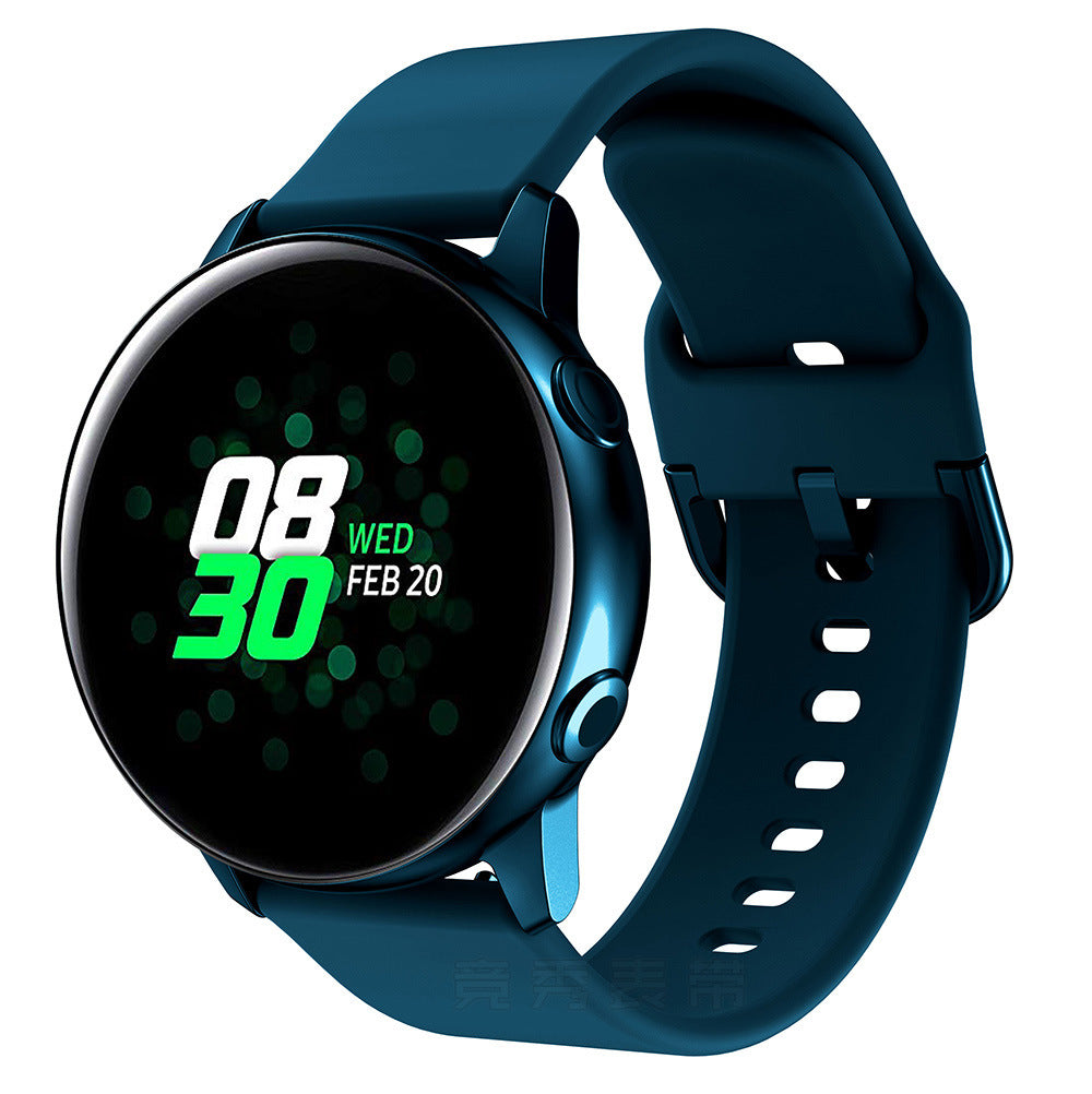 Bracelet universel en silicone 20 ou 22 mm pour montre connectée