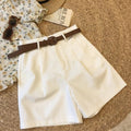 Womens Relaxed Versatile High-waisted Workwear Wide-leg Pants