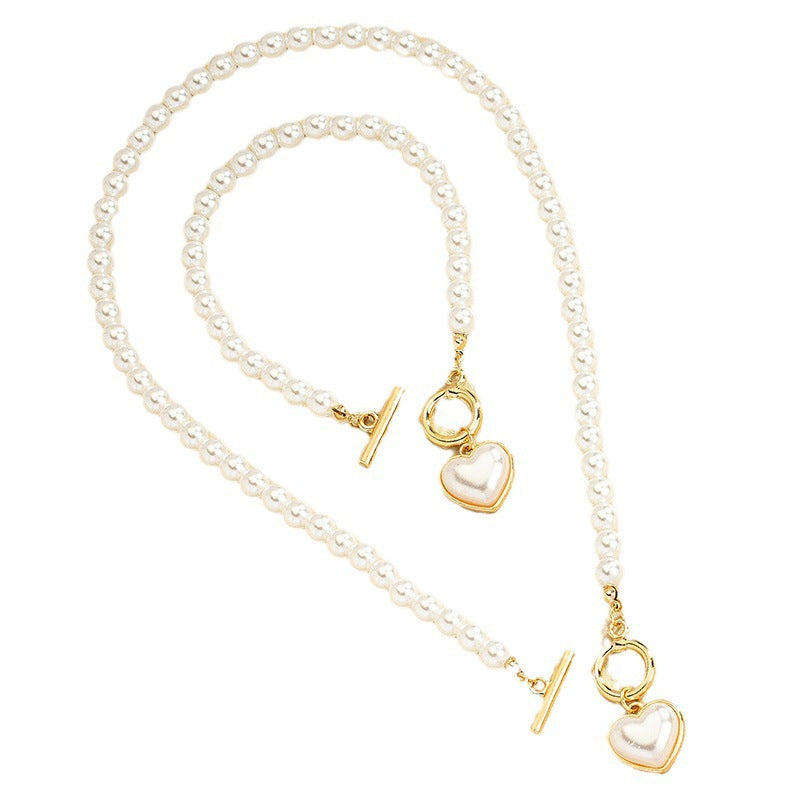 Parure Collier et Bracelet Perle d'Amour avec Fermoir OT