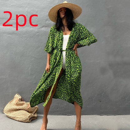 Robe de plage de villégiature en polyester anti-UV pour femmes