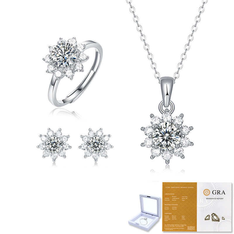 Pendentif porte-bague en argent 925, ornement de bijoux, série First Snow, collier déesse