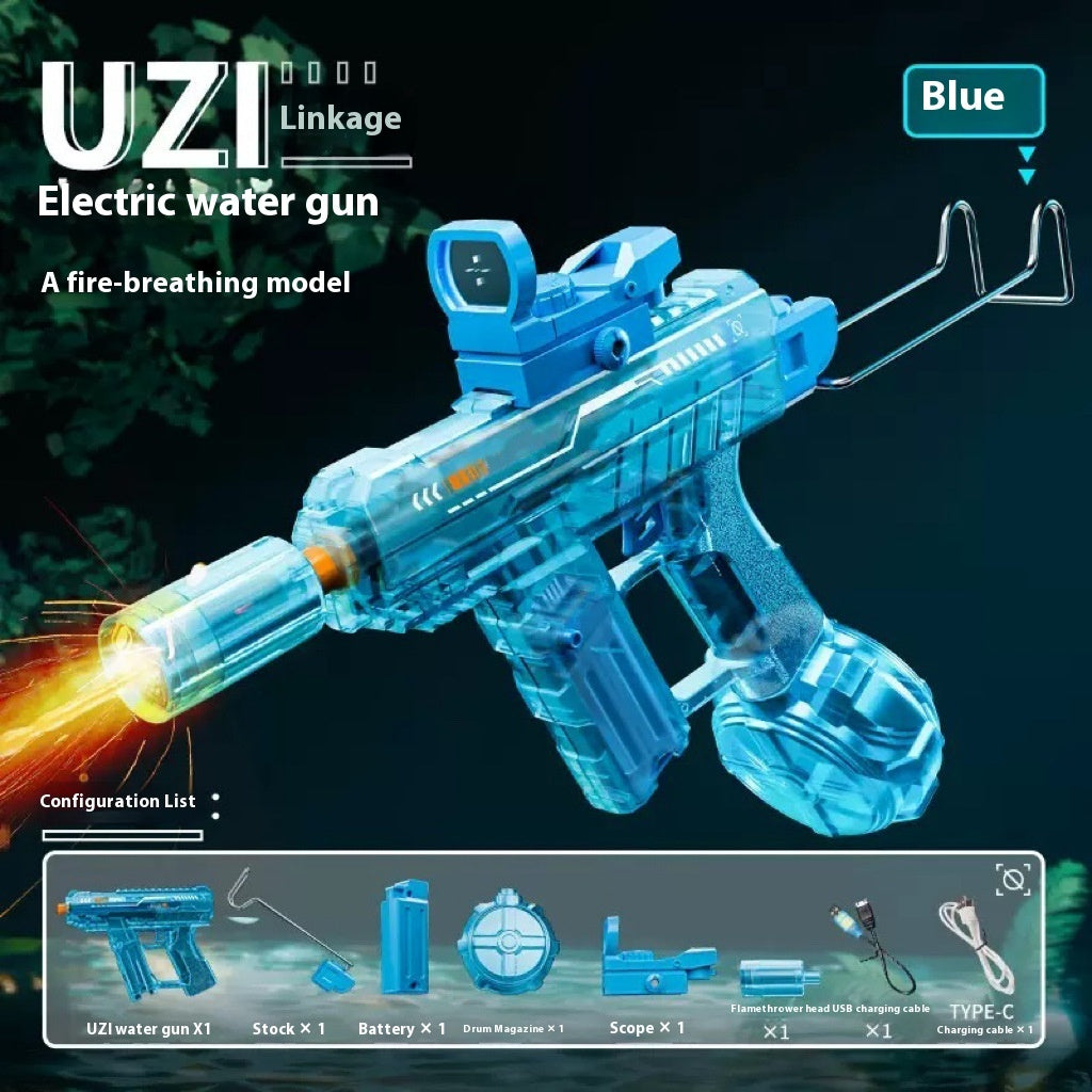 Nouveau pistolet à eau électrique Ice Mouse Ice Explosion, haute vitesse, tir continu, rechargement à liaison, grande capacité pour enfants