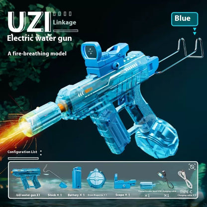 Nouveau pistolet à eau électrique Ice Mouse Ice Explosion, haute vitesse, tir continu, rechargement à liaison, grande capacité pour enfants