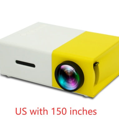 Proyector portátil 3D HD LED Cine en casa HDMI compatible con USB de audio Proyector YG300 Mini proyector