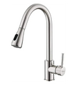 Fossa Stainless Steel Pull-Down Kitchen Mixer Tap – Silver-0