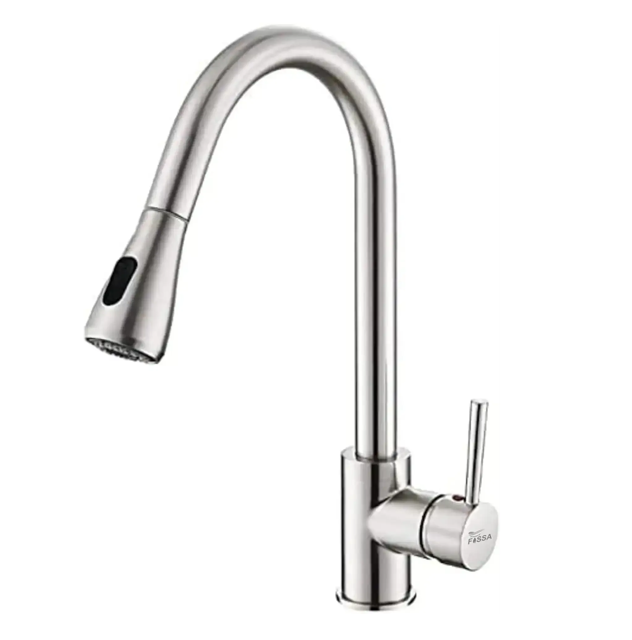 Fossa Stainless Steel Pull-Down Kitchen Mixer Tap – Silver-0