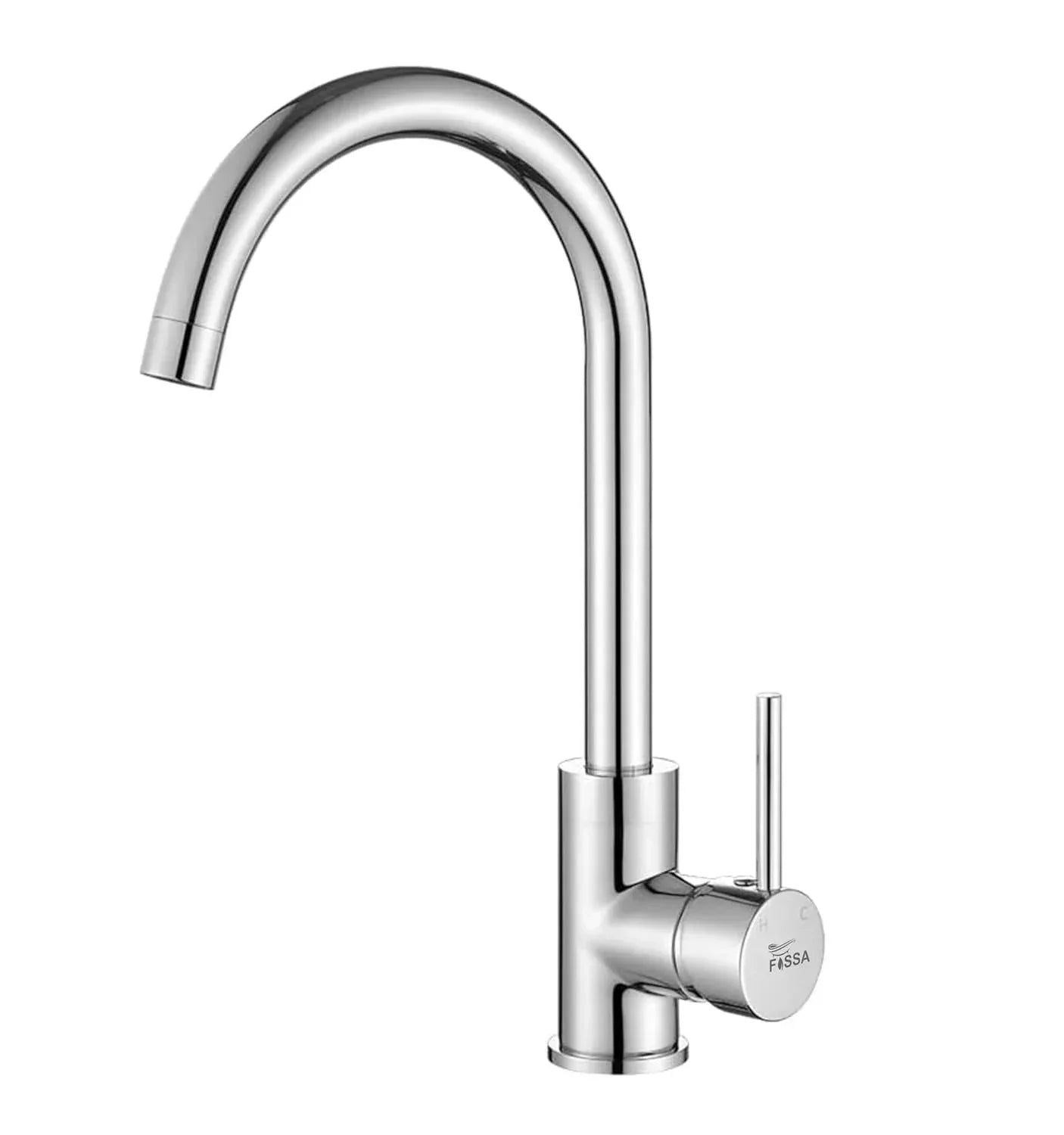 J Bend High-Pressure Kitchen Faucet – 360° Swivel, Chrome Finish-0