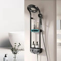 Smart Waterfall Circular 360 Degree Shower Panel Set With LED Light (Black)-0