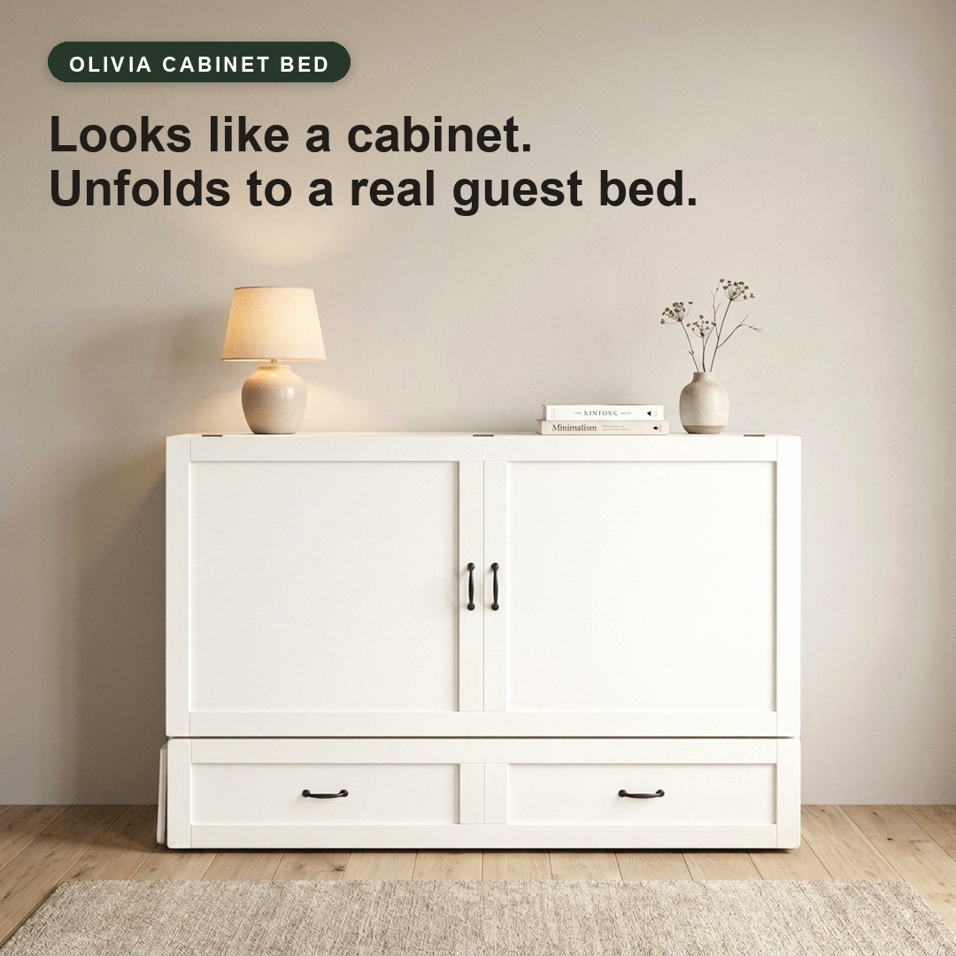Lit escamotable Olivia Queen Murphy avec matelas
