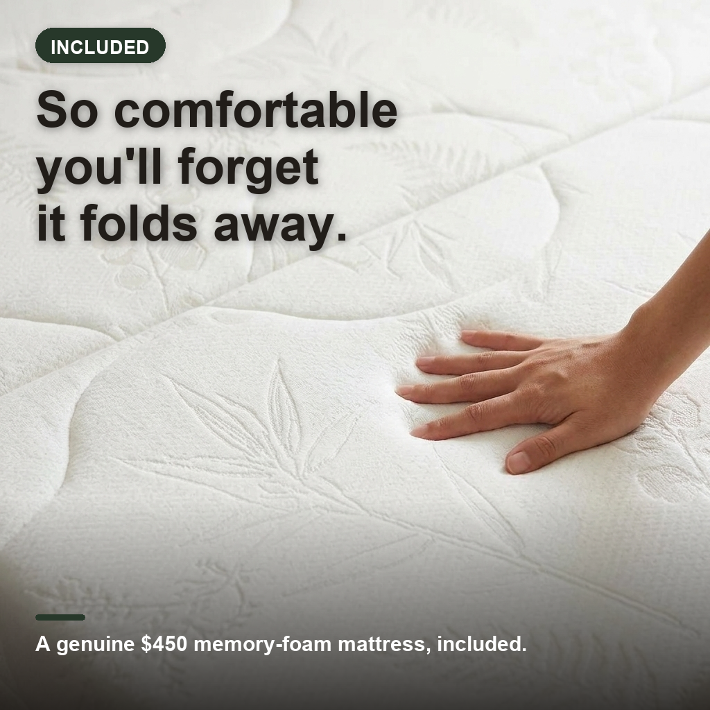 Lit escamotable Olivia Queen Murphy avec matelas