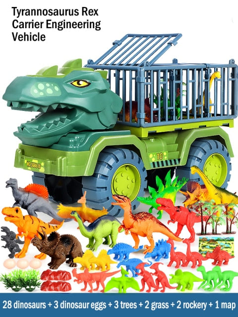 Costume garçon puzzle Tyrannosaure excavatrice voiture grue résistance aux chutes