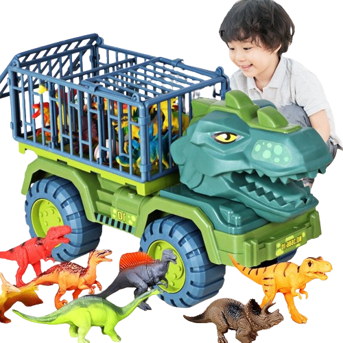 Costume garçon puzzle Tyrannosaure excavatrice voiture grue résistance aux chutes