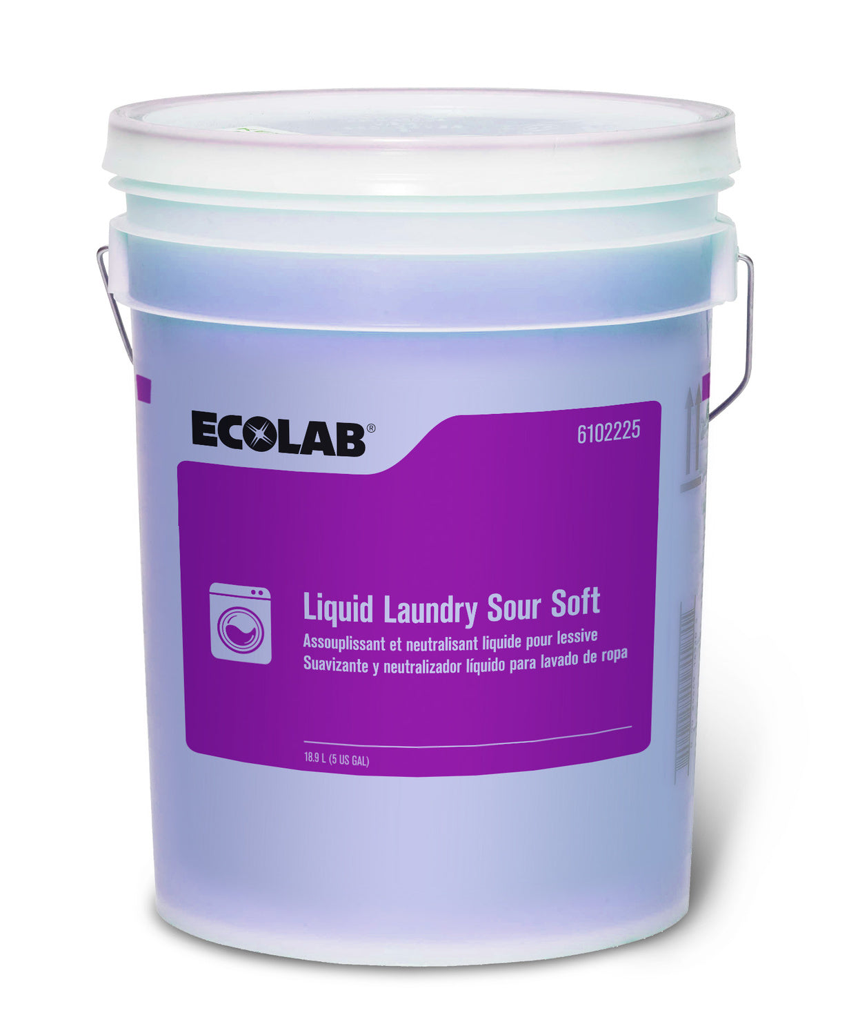 Suavizante Ecolab Laundry Sour Soft 18.9L Suavizante Líquido para Ropa