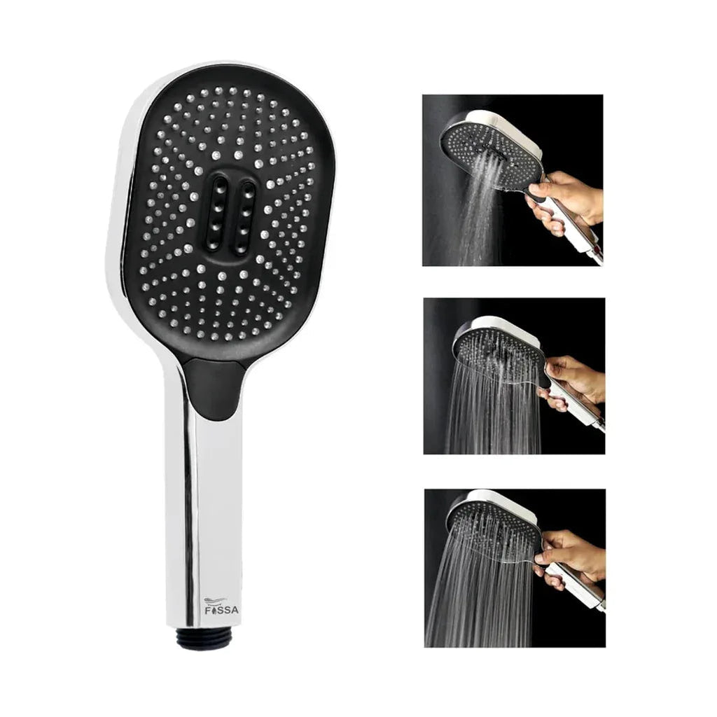 Thunder Black 3-Mode Luxury Handheld Shower Head Black chrome-0